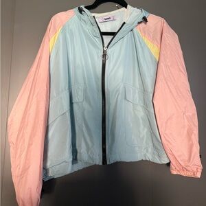 Ci Sono Sky Blue Lace Blouse